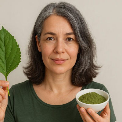 Cheveux sel et poivre : sublimer ou couvrir avec le végétal ?